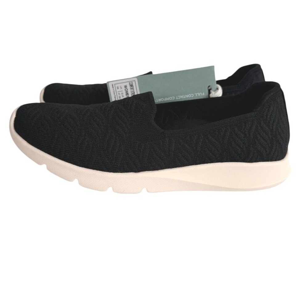 Revitalign Womens Size 7B Comfort Stretch Wave Sneakers Breathable Slip-On Black - Picture 12 of 12